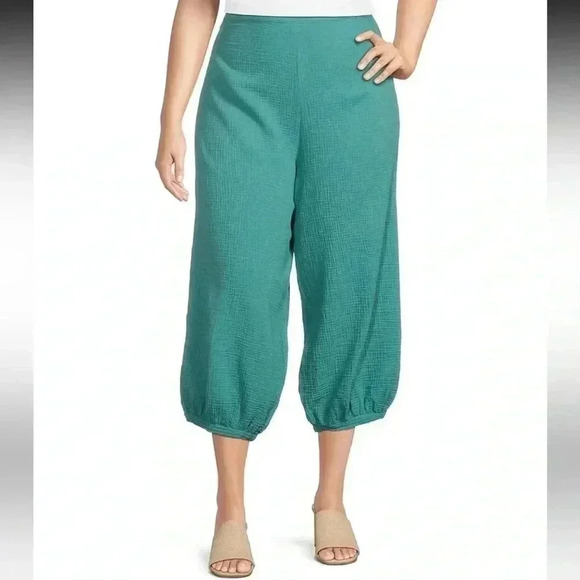 Bryn Walker | Campa Cotton Gauze Balloon Leg Pants, Color - Garda - Picture 1 of 7